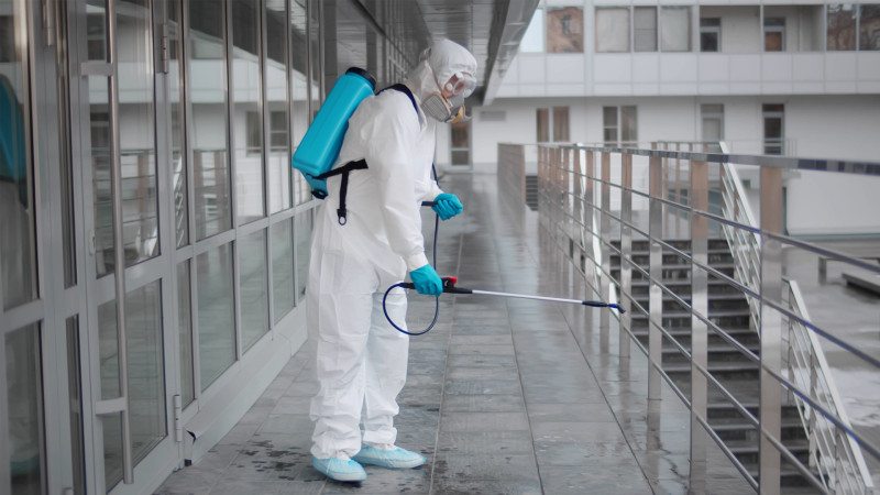 Certified disinfection and sanitization cleaning services in Calgary for safe commercial environments.