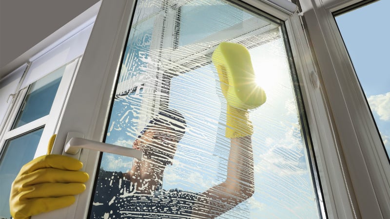 Professional window cleaning services in Oklahoma City for spotless, streak-free glass inside and out.